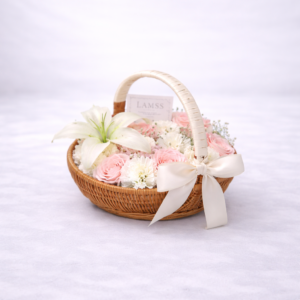 panier pastel – Élégance naturelle