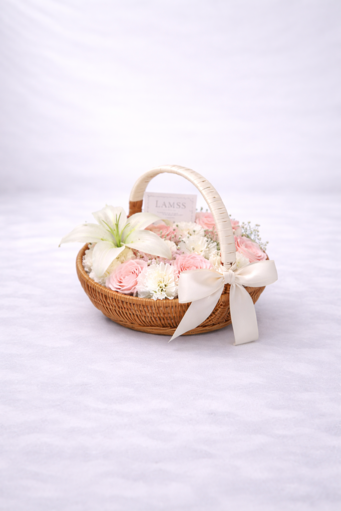 panier pastel – Élégance naturelle